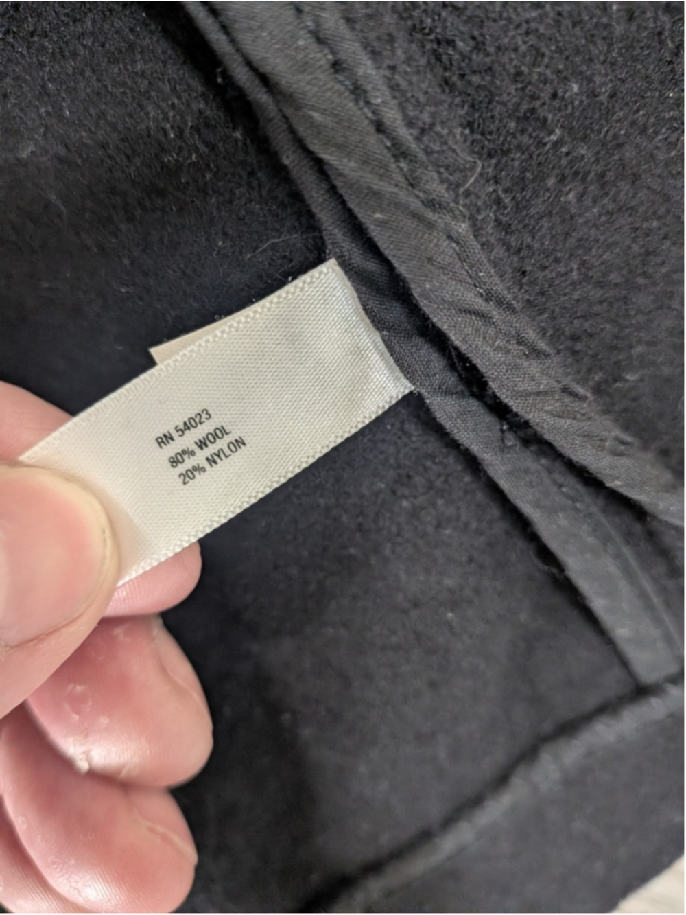 GAP Wool Toggle Coat Womens Size Small Black Minimalist Winter Warm Full Zip - Picture 3 of 8